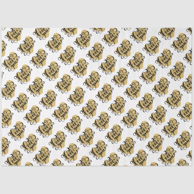 Mousseline Je T'Aime Papier Tissu (Recto)