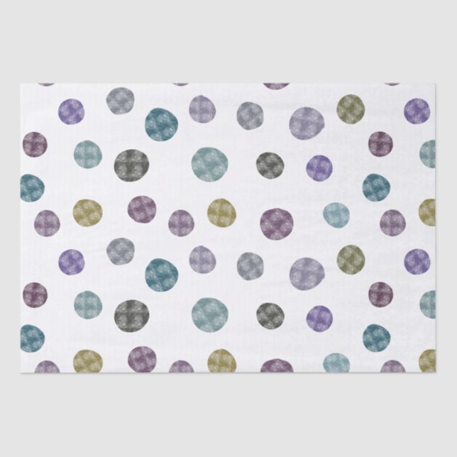 Mousseline Jennifer Confetti Dots Papier Tissu (Recto)