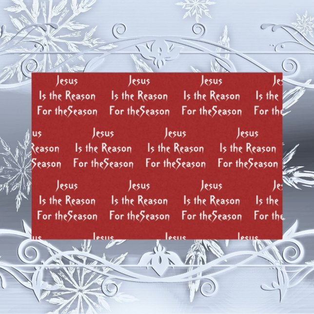 Mousseline Jésus est la raison du papier tissus Noël (Créateur téléchargé)
