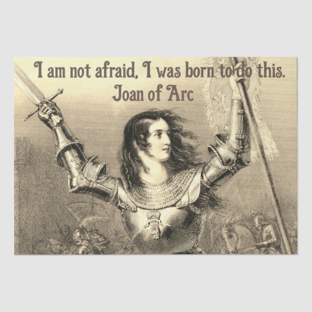 Mousseline Joan d'Arc Cadeau papier de tissus (Recto)