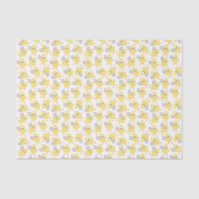 Mousseline Joli Motif de poussette jaune | Papier Tissus de P (Recto)