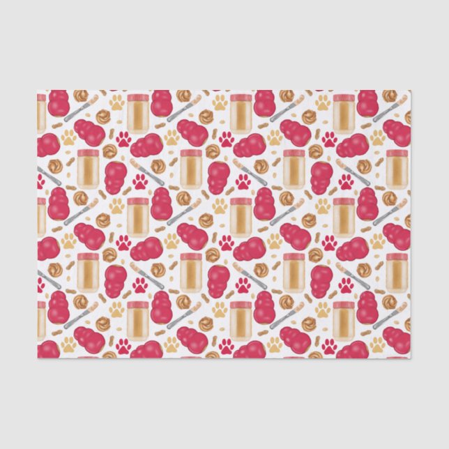 Mousseline Jouets de chien avec beurre d'arachide - Papier Ti (Recto)