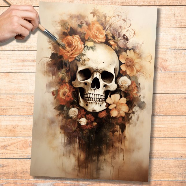 Mousseline Jour De Découpage Du Crâne Mort 1 Papier (Créateur téléchargé)