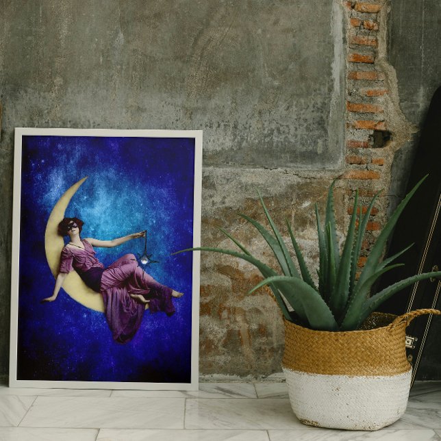 Mousseline La dame dans le papier découpage de la lune (Créateur téléchargé)