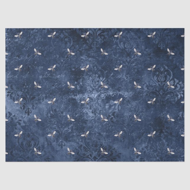 Mousseline La série Blue Bee Design 7 papier tissue (Recto)