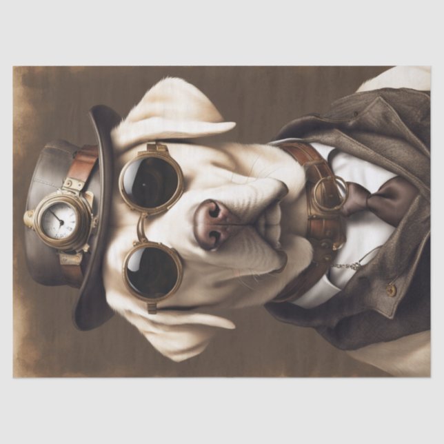 Mousseline Labrador dans Stream Punk habit papier tissu (Recto)