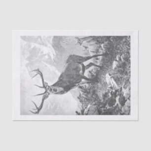 Mousseline Le cerf dans le papier tissus des Hautes Montagnes