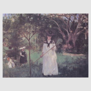 Mousseline Le Chasse au Papillon par Berthe Morisot Papier de