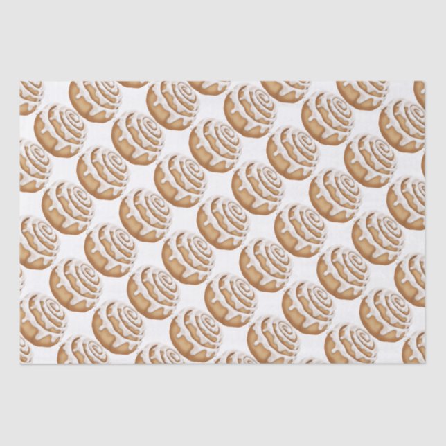 Mousseline Le petit pain de cannelle a glacé le papier de (Recto)