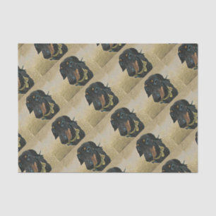 Mousseline LeBron le papier d'enveloppement Dachshund.