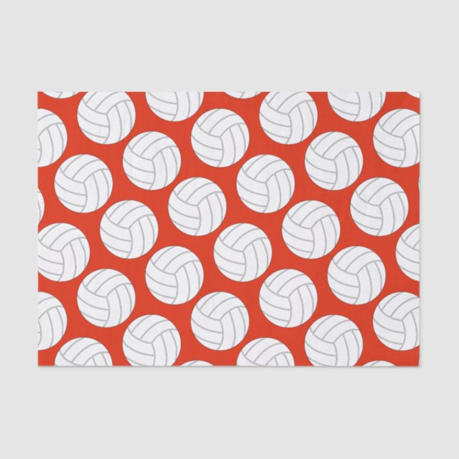 Mousseline Lecteur de volleyball Enveloppement cadeau papier  (Recto)