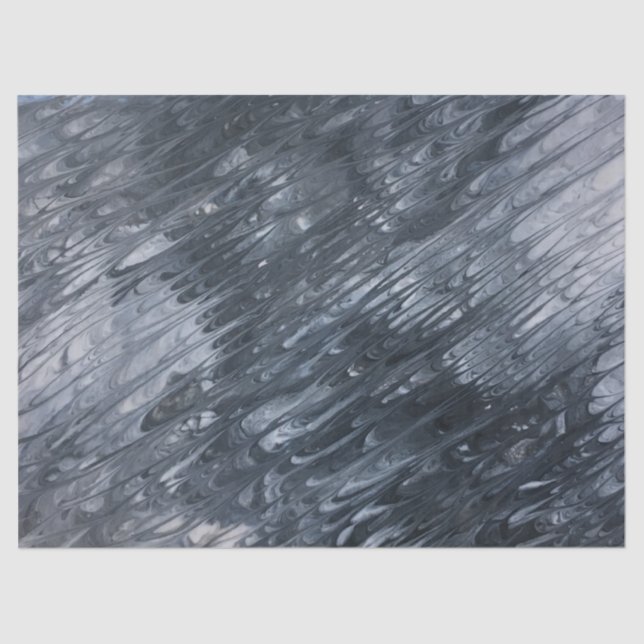 Mousseline Livre blanc sur papier de découpage abstrait noir (Recto)