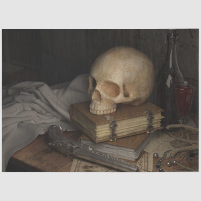 Mousseline Livre de pirates crâniens 14 papier de tissus de d (Recto)