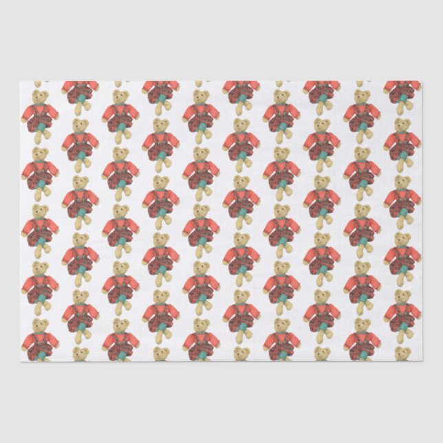 Mousseline M. Papier Tissu OURS (Recto)