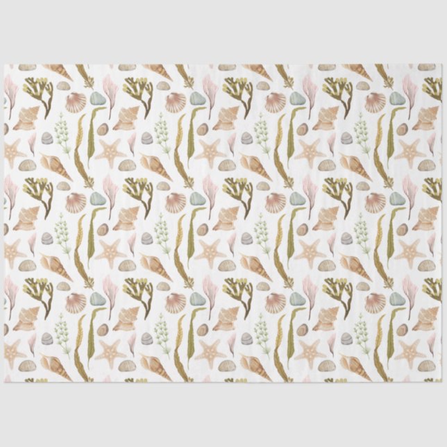 Mousseline Marine Life Series Design 5 Tissu Papier (Recto)