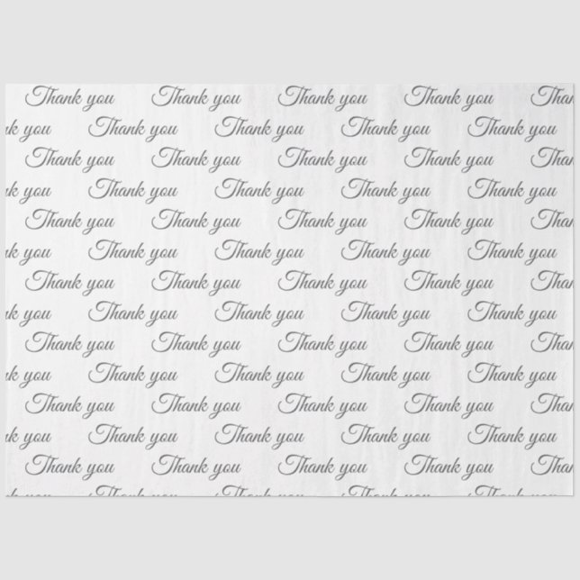 Mousseline Merci Papier cadeau  (Recto)