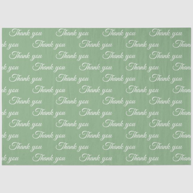 Mousseline Merci Papier cadeau  (Recto)