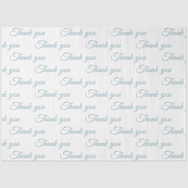 Mousseline Merci Papier cadeau  (Recto)