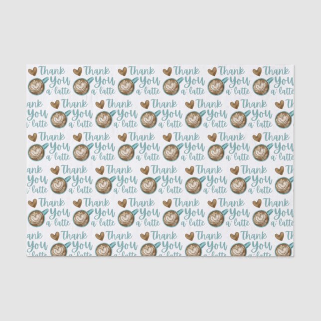 Mousseline Merci Un Papier Tissu Latte (Recto)