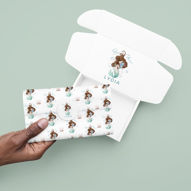 Mousseline Mermaid Be You Tissus Papier (Empower someone special to be themselves with this mermaid, "Be you" tissue paper! )