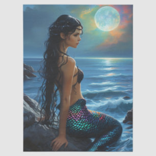 Mousseline Mermaid et le papier de Pleine lune