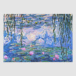 Mousseline Monet, Lys d'eau, 1919, Papier d'enveloppement<br><div class="desc">Water Lilies,  1919,  célèbre peinture de l'artiste impressionniste Claude Monet</div>