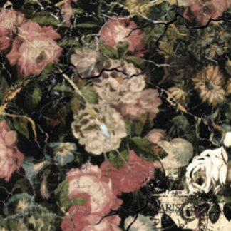 Mousseline Moody Flowers Tissus Papier