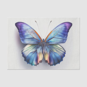 Mousseline MORPHO beau papier découpage papillon bleu