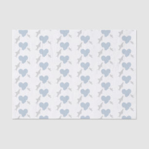 Mousseline Morsures cardiaques et requins   Papier de tissus 