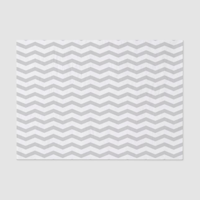 Mousseline Motif de chevron gris papier cadeau mariage (Recto)