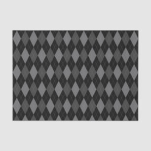 Mousseline Motif gris et noir sur papier de tissus