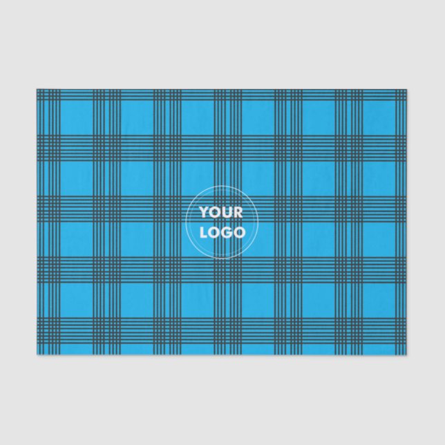 Mousseline Motif plaqué avec logo personnalisé Papier Tissu (Recto)