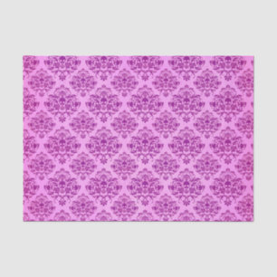 Mousseline Motif pourpre frais de papier peint de damassé de