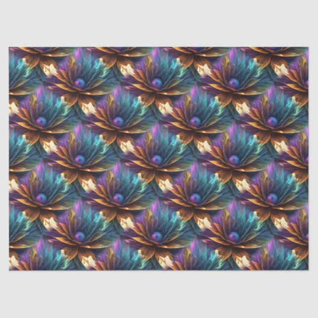 Mousseline Motifs Abstraits 60 Papier Tissu (Recto)