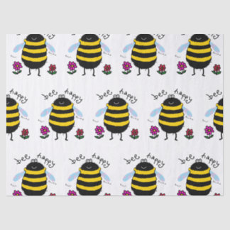 Mousseline Mouchoir en papier abeille heureuse mignonne