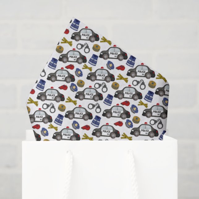 Mousseline Mouchoirs en papier de police (Sac cadeau)