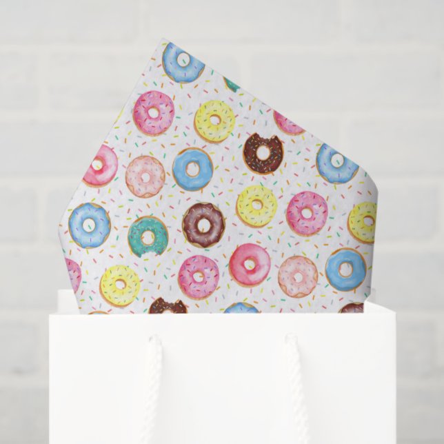 Mousseline Mouchoirs en papier Donuts (Sac cadeau)