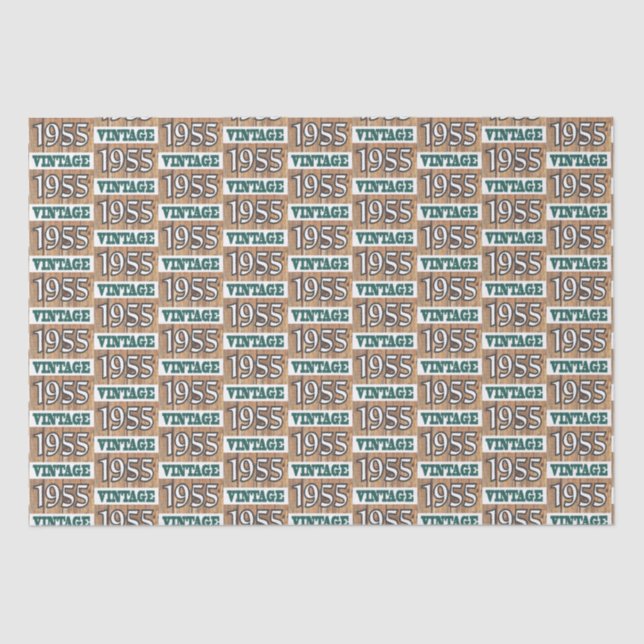 Mousseline Né en 1955 papier de tissu (Recto)