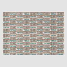 Né en 1978 papier de tissu