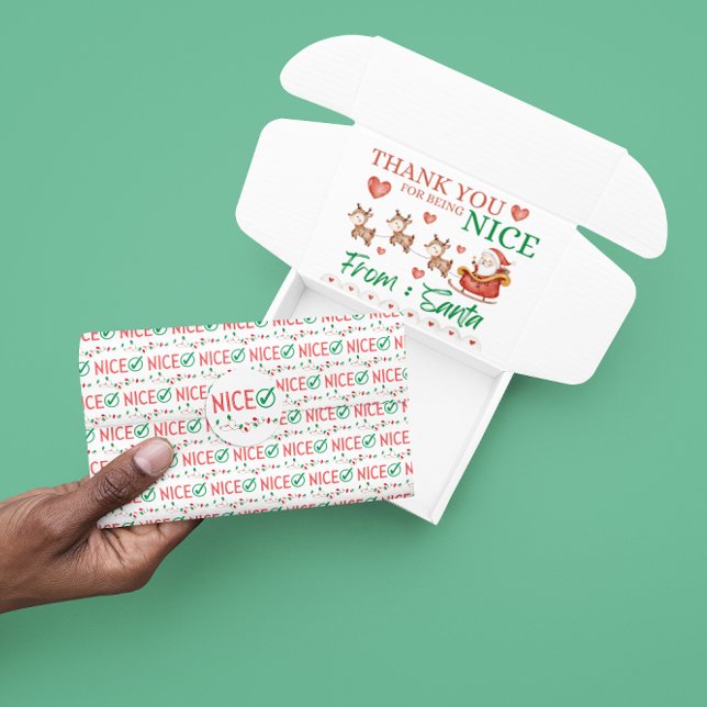 Mousseline Nice avec Mark Noël Tissue Papier papier (Let someone special know how nice they are with this cute Christmas tissue paper!)