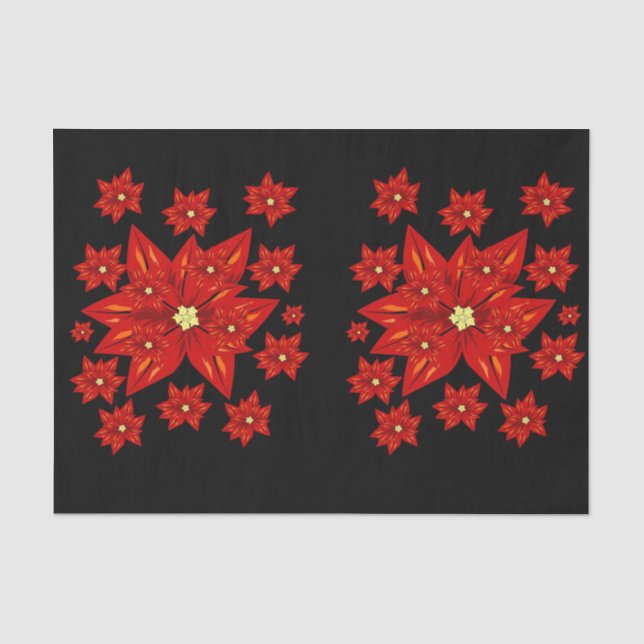 Mousseline Noël de papier de tissu décoratif (Recto)