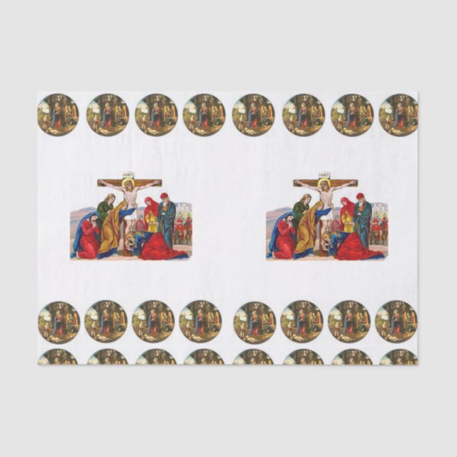 Mousseline Noël de papier de tissu décoratif (Recto)