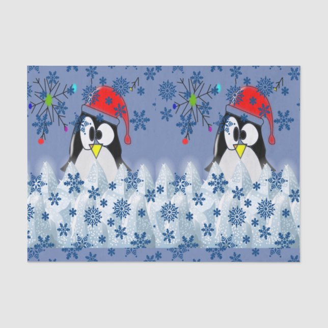 Mousseline Noël de papier de tissu décoratif (Recto)
