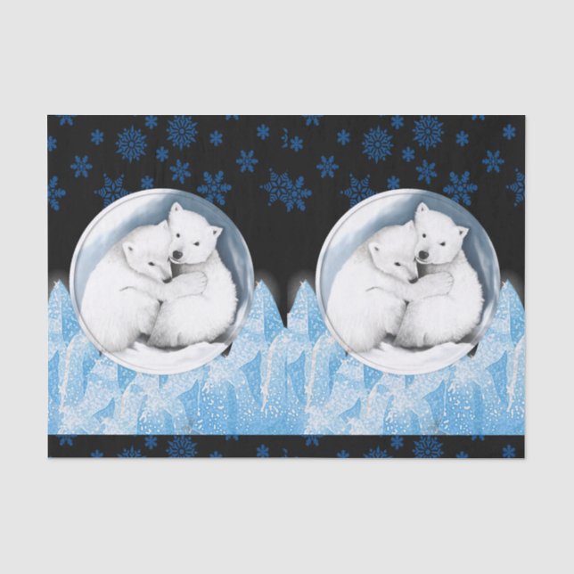 Mousseline Noël de papier de tissu décoratif (Recto)