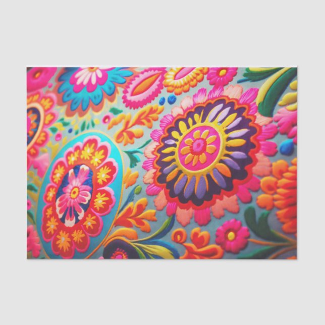 Mousseline NOUVEAU BOHEMIA 3 beau papier décolleté éclatant (Recto)