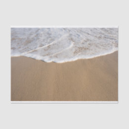 Mousseline Ocean Whitewash sur la plage papier de tissus