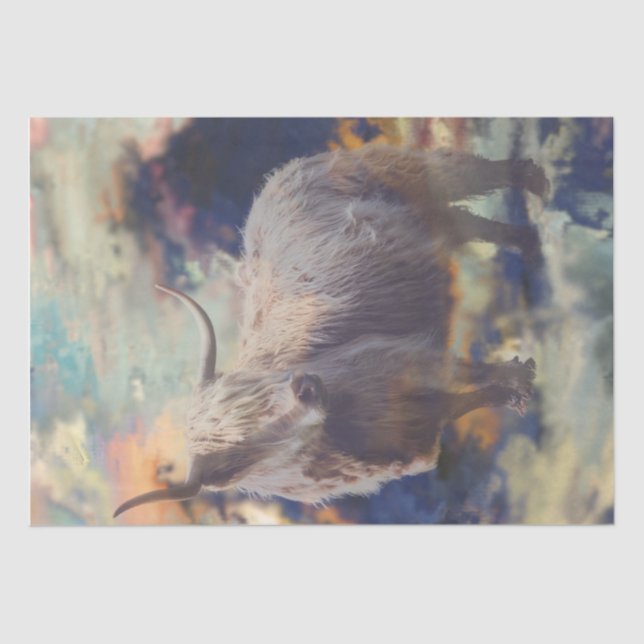 Mousseline Papier à papier à feuilleton pour la vache Highlan (Recto)