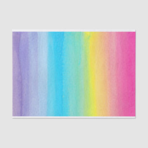 Mousseline Papier à papier arc-en-ciel Watercolor