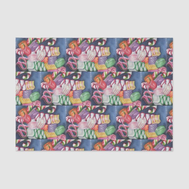 Mousseline Papier à papier pour bonbons de Noël (Recto)