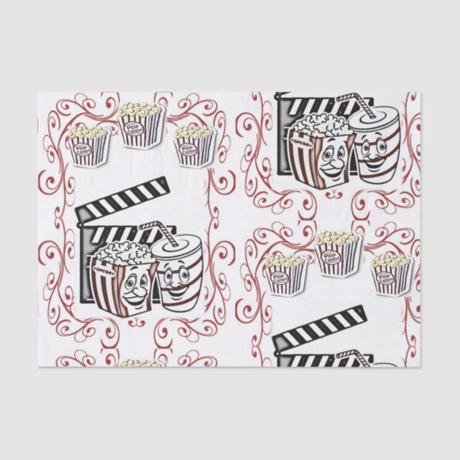 Mousseline Papier à popcorn en papier de tissu décoratif (Recto)